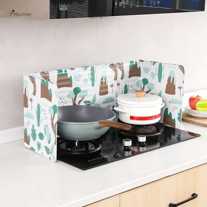 Kitchen Cooking Frying Oil Splashing Protection Splatter Screen Foldable Heat-Resistant Grease Splatter Guard Kitchenwares Tool