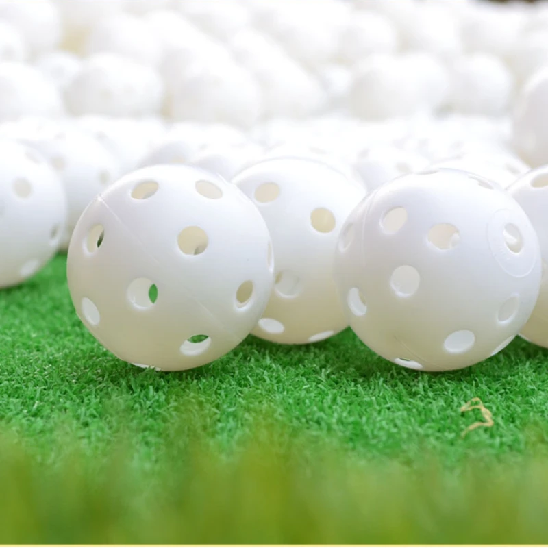 PGM 20pcs Golf Hollow Indoor Practice Ball Ultra-light Swing Putting Training Yellow White Random Color Factory Wholesale Q009
