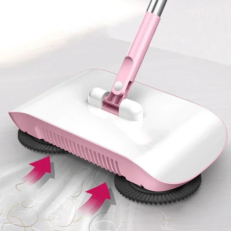 

Sweeper Portable Cleaning Machine 2 in 1 Broom Mop Household Floor Cleaning Tool Hand Sweeper Automatic Sweeping Brush