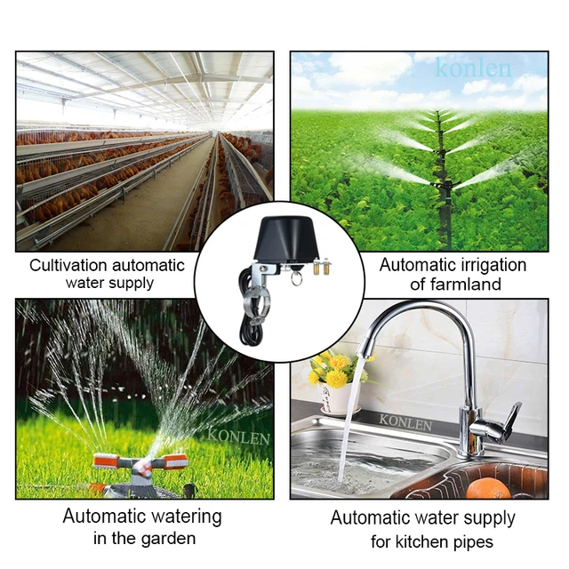 Tuya Smart Life WIFI Water Valve Smart Gas controller Timer Remote Control Garden Plant Irrigation Alexa Google Home Automation 2
