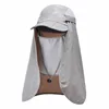 Men Multifunction Baseball Caps With Neck Flap Summer Anti UV Sun Hat Quick Drying Fishing Hat Women Outdoor Foldable Hiking Hat 1
