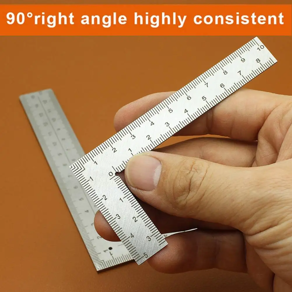 Mini Framing Ruler Measuring Layout Tool Stainless Steel Square Right ...