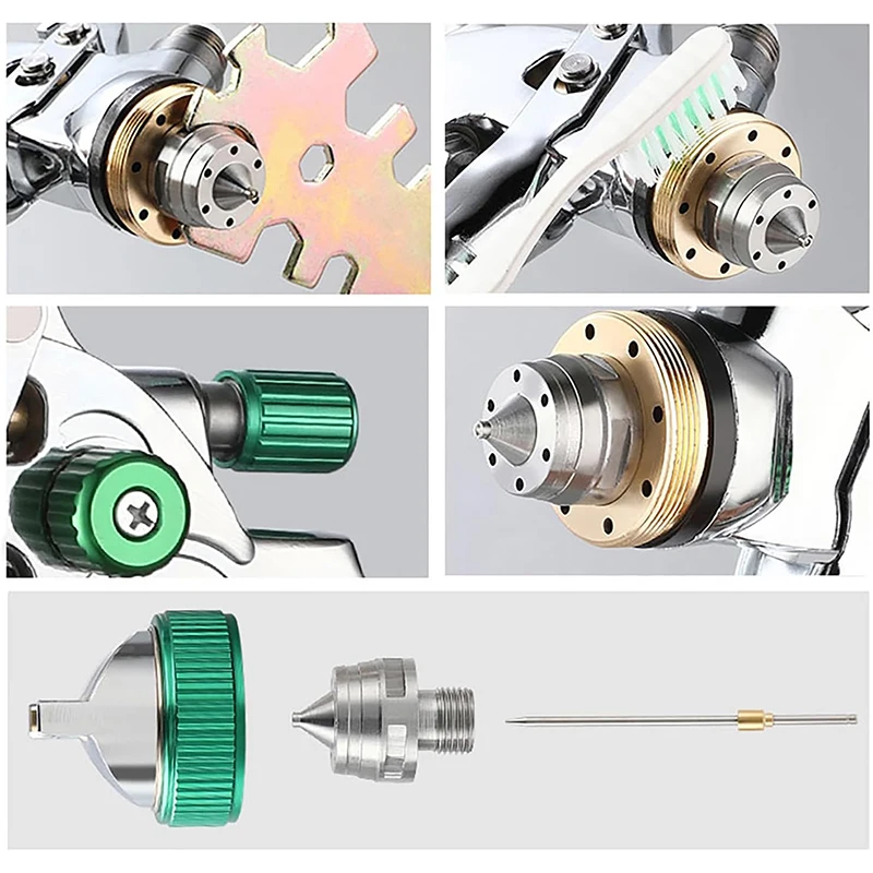 Professional HVLP Paint Spray Gun Set 1.4/1.7/2.0mm Nozzle Gravity Pneumatic Air Paint Spay Guns Cars Painting Tools 5