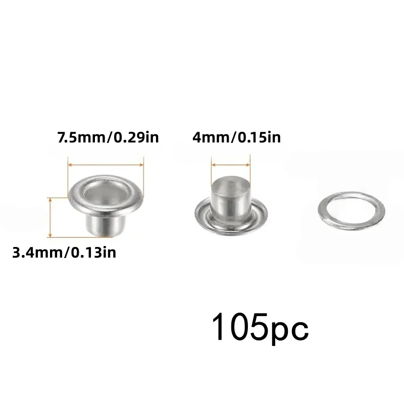 105세트 4mm 아일렛 키트, 인사말 카드용, 설치가 간편함