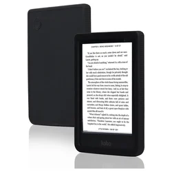 Slim Shockproof Silicone Protective eBook Cover - Kobo Clara Colour (Black)