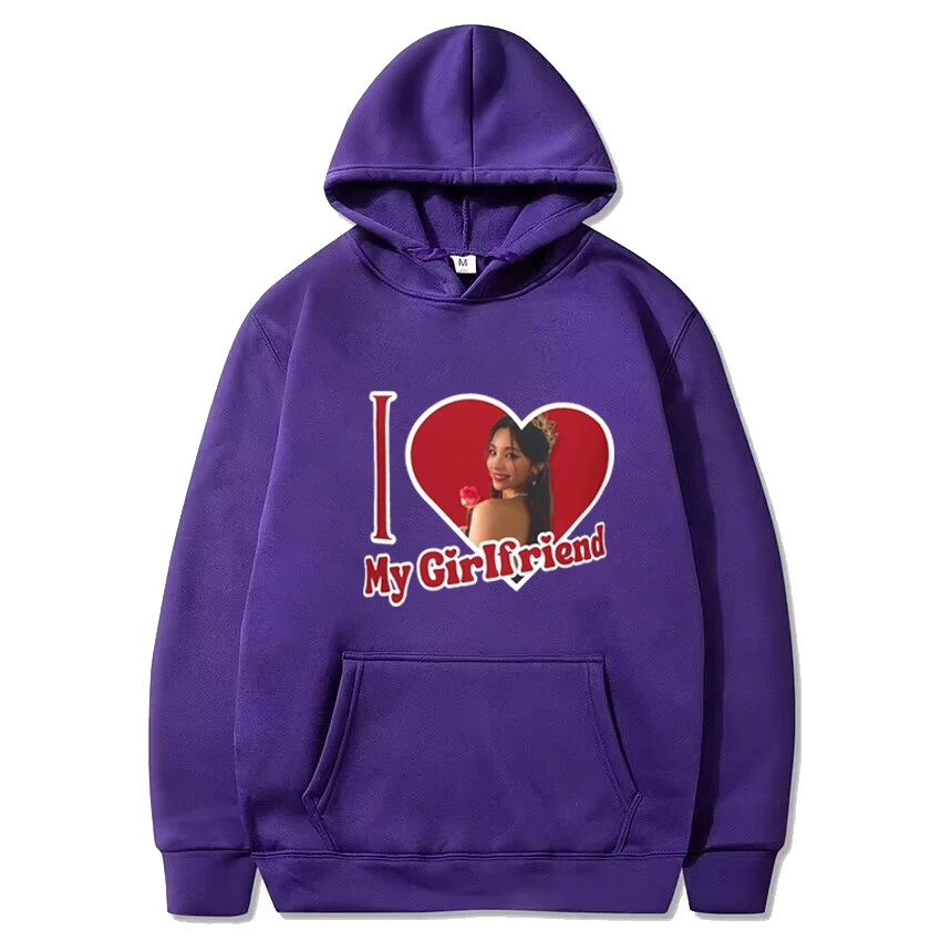Itzy group Yeji I Love My Girlfriend Graphic Hoodie kpop Unisex Fashion Casual Sweatshirt Men Women Fleece Long sleeve pullovers