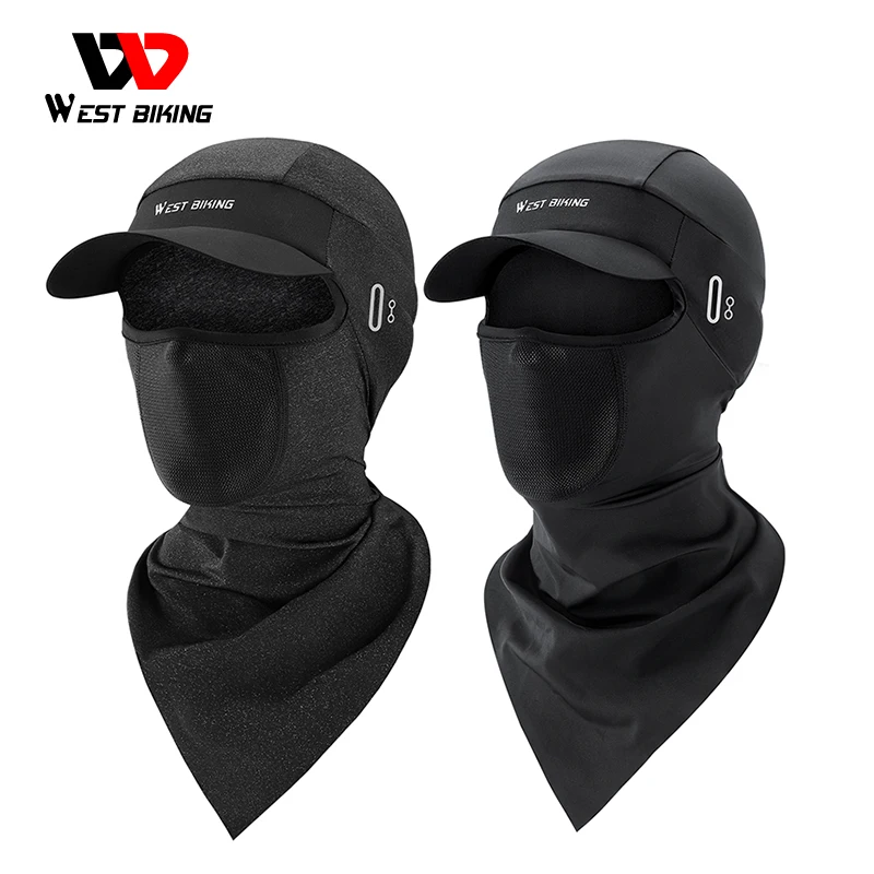 WEST BIKING Summer Cycling Caps Under Helmet Breathable Balaclava  Motorcycle Bicycle Cap With Visor Sun Protection Fishing Hat