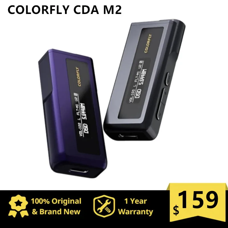 

COLORFLY CDA M2 Portable MINI USB DAC/AMP Headphone Amplifier 2*CS43198 chips PCM768 DSD256 3.5+4.4m Output mquloos