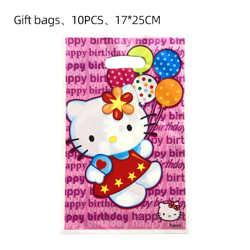 thumbnail image 1 of Bolsas de regalo de Hello Kitty, decoración para fiestas de cumpleaños, bolsa de regalo de Kitty, bolsa de dulces, baby shower, regalos para niños, suministros para fiestas, 1 of 5