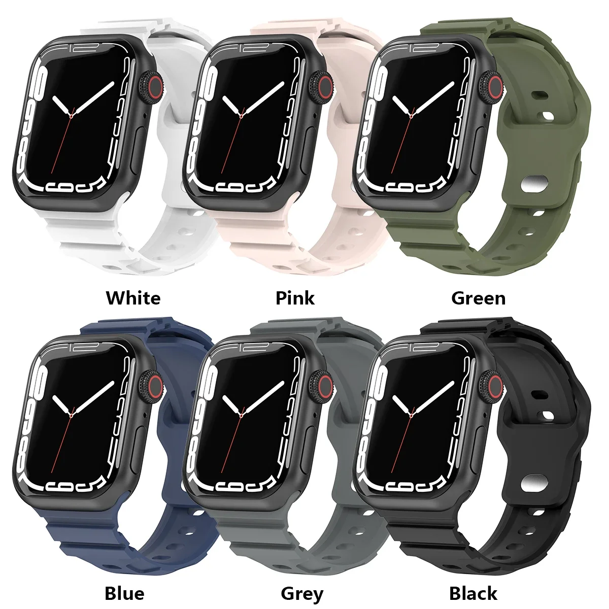 Breathable Silicone Sport Band for Smartwatches - Premium Rubber Strap