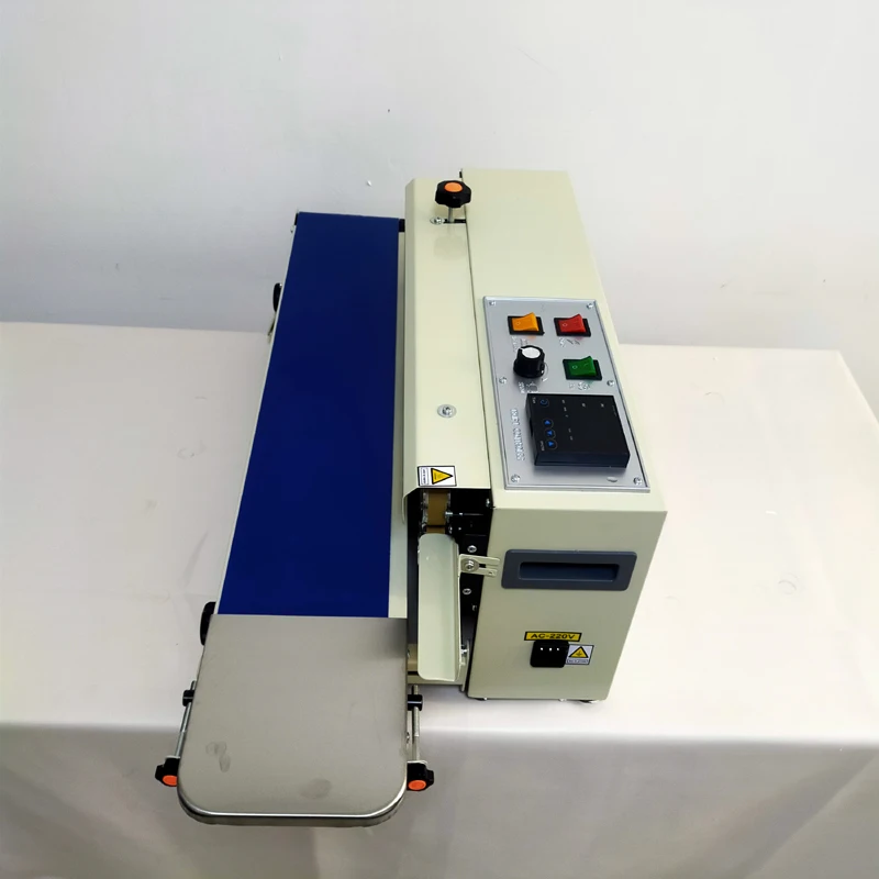 PBOBP Snack Food Potato Chips Tea Bag Continuous Vacuum Sealer Plastic Pouch Air Nitrogen Gas Inflating Heat Sealing Machine 6