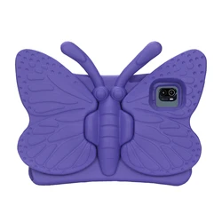 EVA Kids Cute Butterfly 3D Stand Tablet Case - Cartoon Design for Matepad SE 11 2024 (Purple)