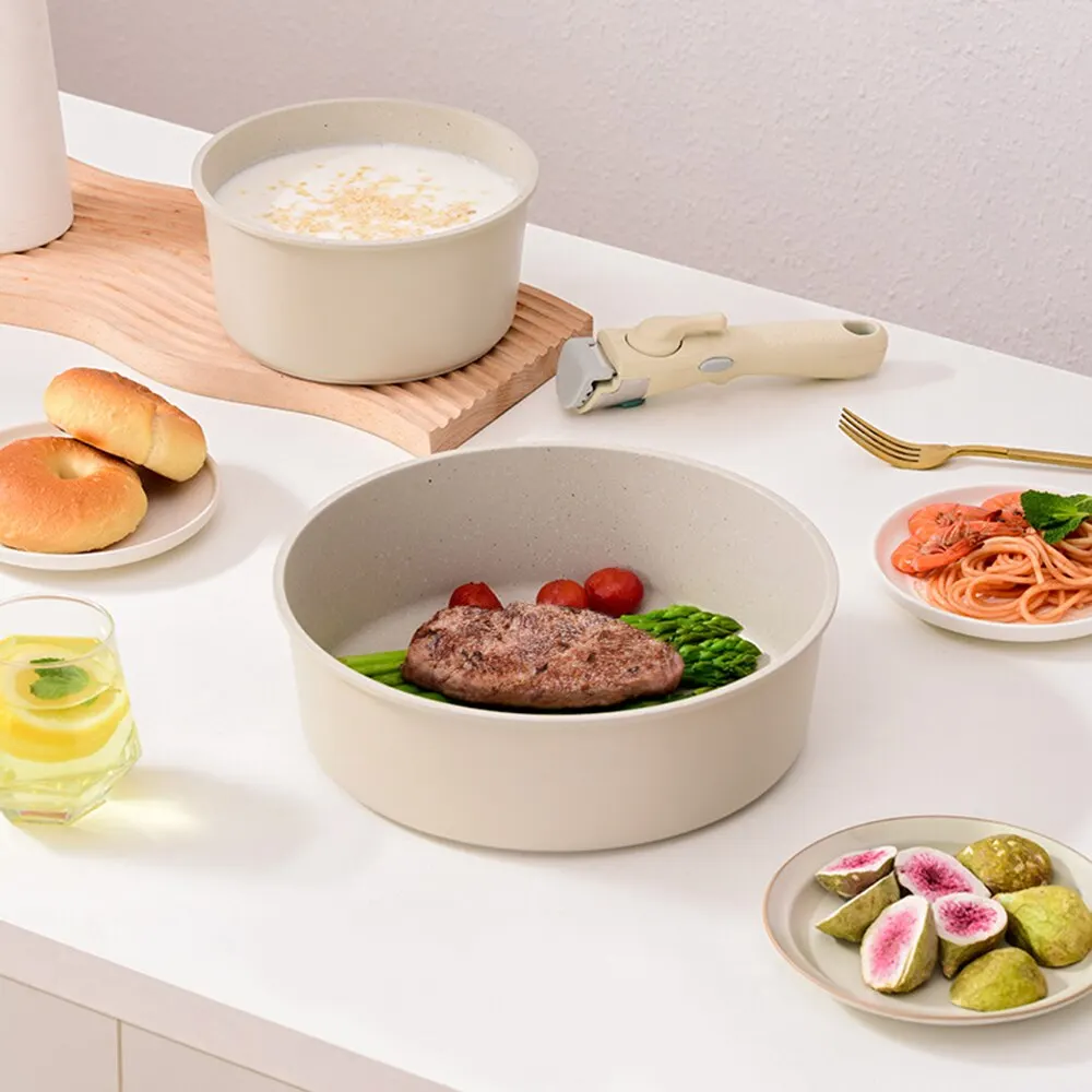Non-stick Cookware Set 1PC Detachable Medical Stone Composite Bottom