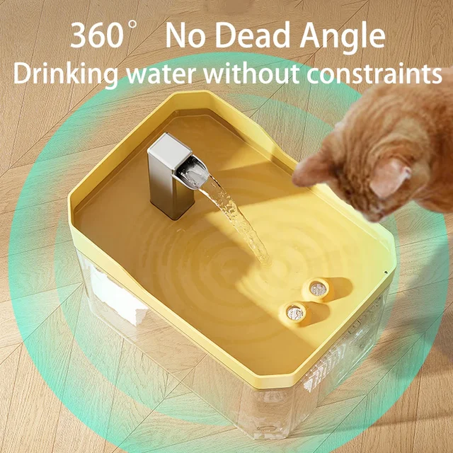 1500ml Pet water dispenser Plastic Automatic Circulating Water Feeder Cat Dog Water Dispenser with Pump Filtered Easy Clean 3