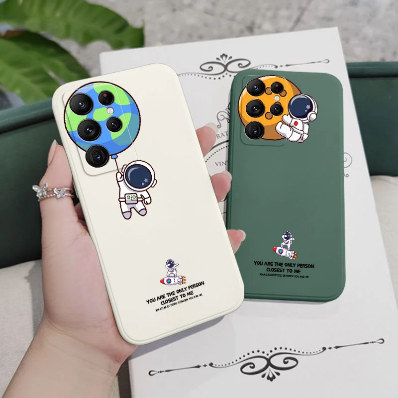 Travel Around Space Phone Case For Samsung Galaxy S22 S21 S20 Ultra Plus FE S10 S9 S10E Note 20 ultra 10 9 Plus Cover