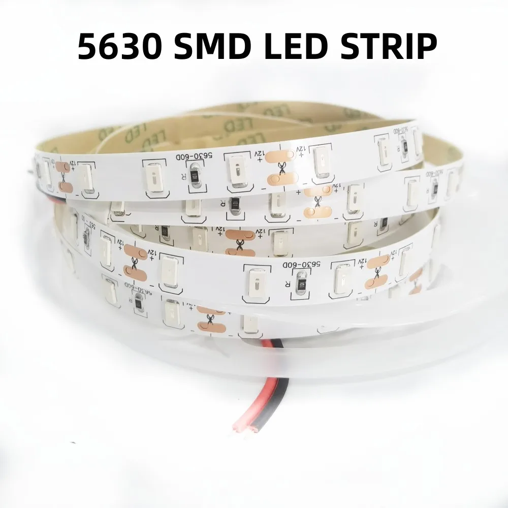 DC 12V Flexible LED Strip Light 5630 SMD ip20 Non-waterproof 60/120/180/240/300LEDs 1m 2m 3m 4m 5m led strip lights,led strip light,led light strip,led decorative lights