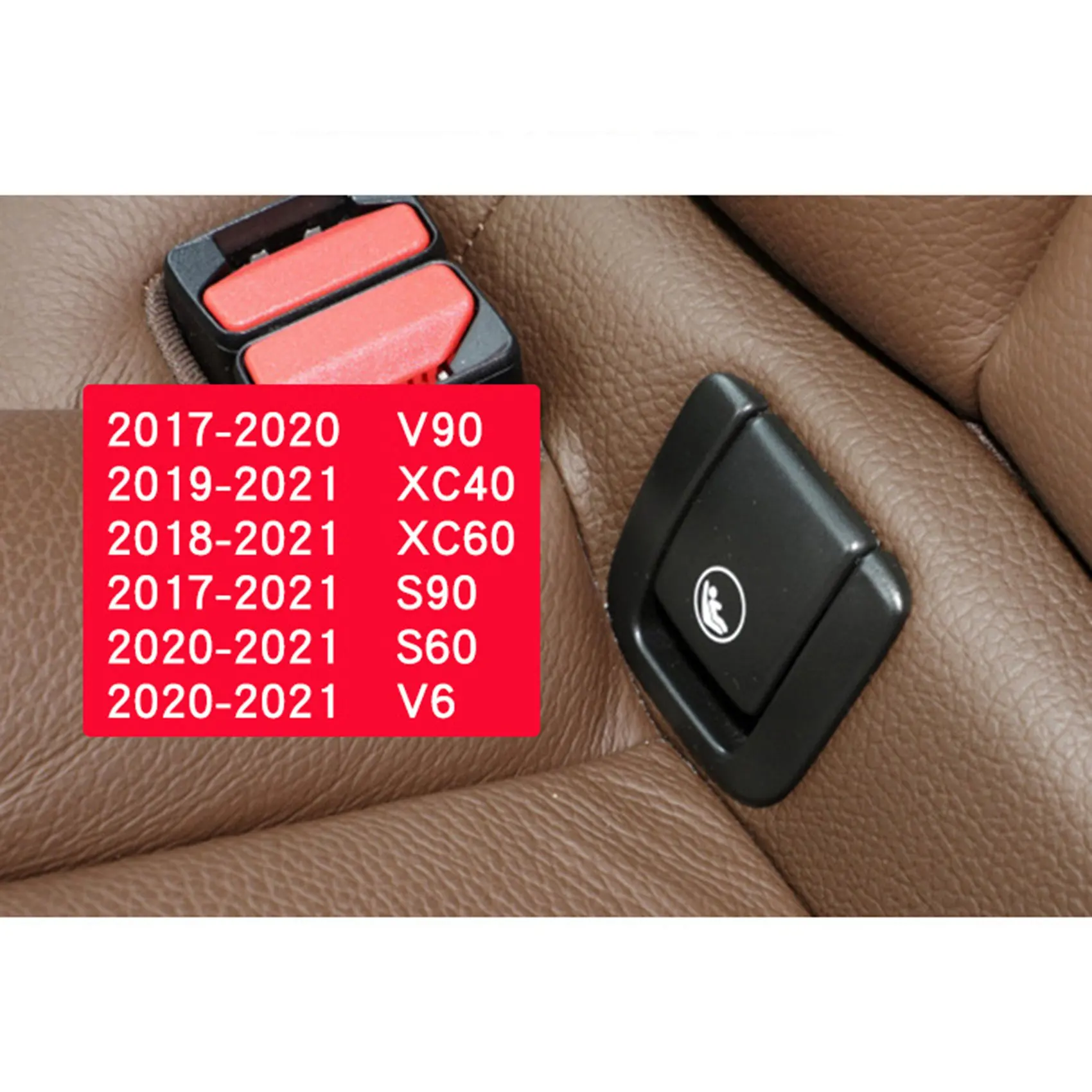 Auto Achterbank Haak Isofix Cover Kinderbeveiligingssysteem Voor Volvo V60 V90 Xc40 Xc60 S60 S90 Auto Achterbank Haak Zwart