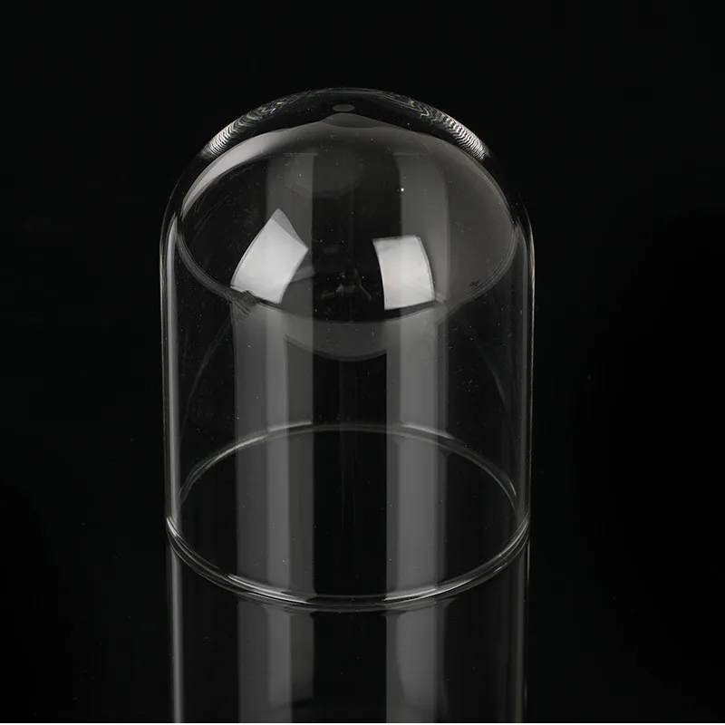 14*26cm Transparent Glass Dome Home Deocration Antique Gift Special Dustproof Cake Food Cover Clock 4