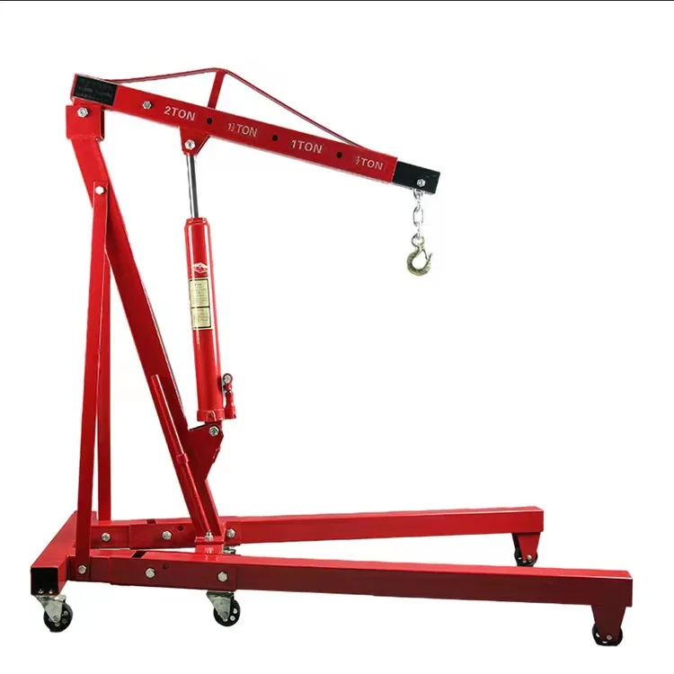 2T or 3T Capacity Car Engine Crane Hydraulic Automatic Gearbox Hoisting Machine Car Lifting Crane Equipments Manual Control