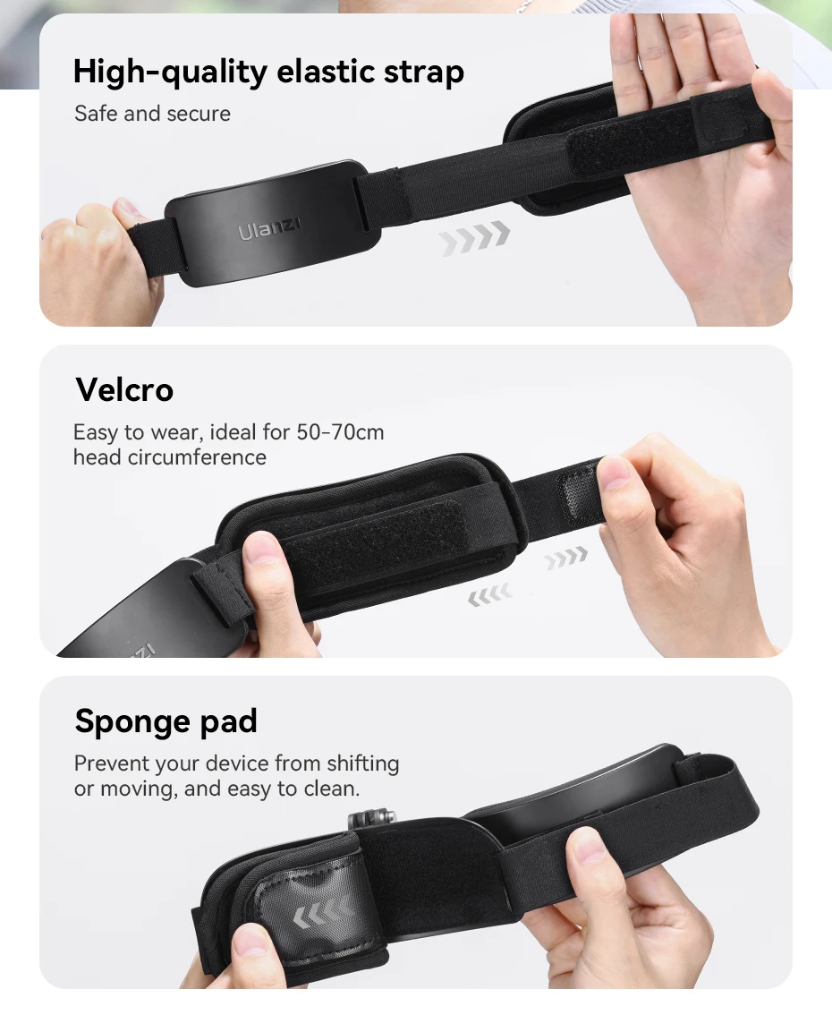 Ulanzi CM027 Head Strap Action Camera Mount Mobile Phone with 360 Rotation Mount
