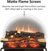 23" W Free Standing Electric Fireplace Log Set , Fireplace Insert, Heater 750W/1500W, Crackling Sound, Remote Control 5
