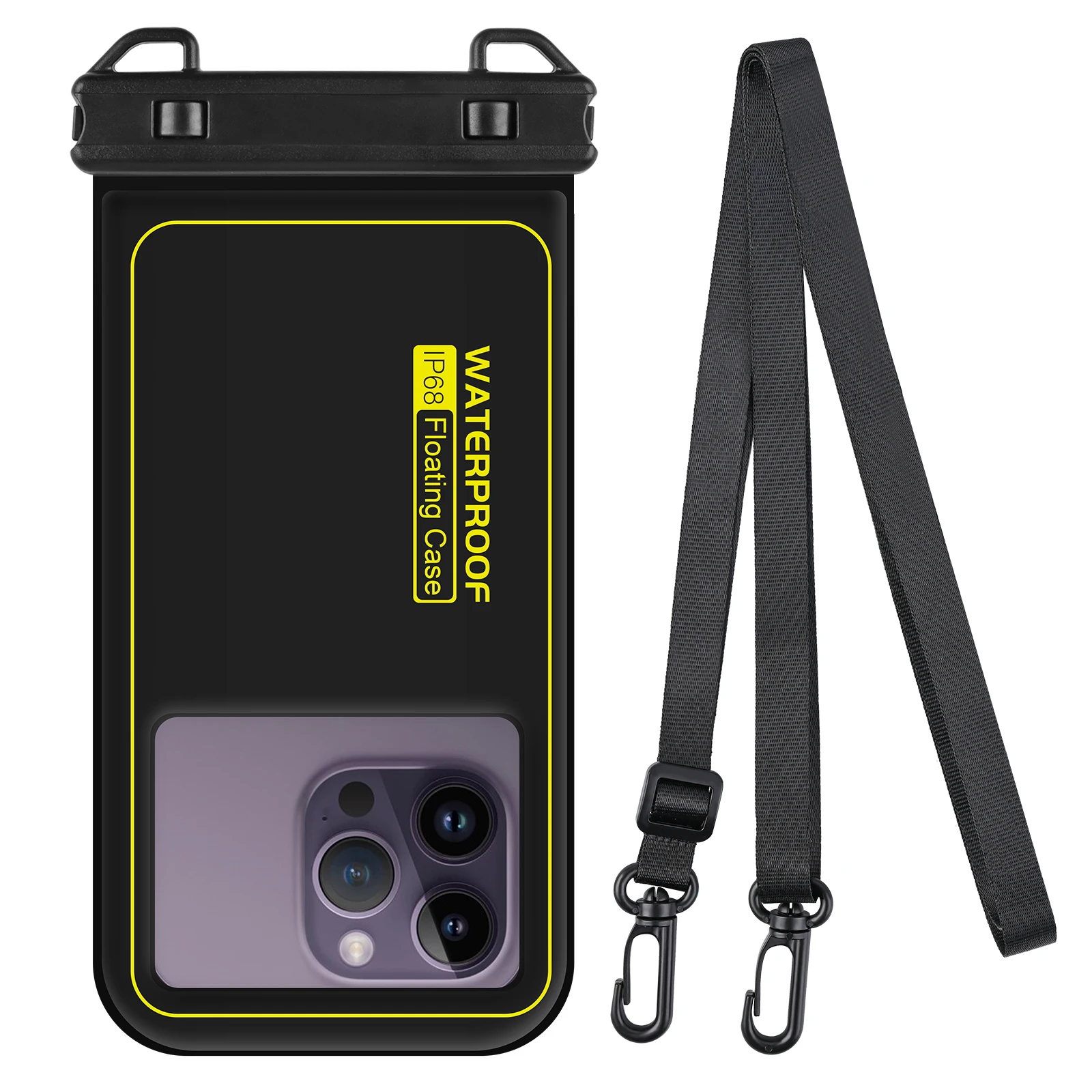 HAISSKY IP68 Float Waterproof Phone Pouch For iPhone 16 15 14 Pro