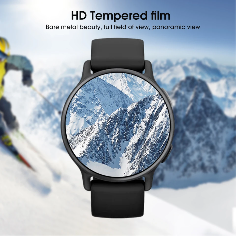 Fyqzio [4 Piezas Protector De Pantalla Compatible Con Garmin Vivoactive 5,sin Burbujas,antiarañazos,3D Cobertura Completa,HD TPU Protección De Películas