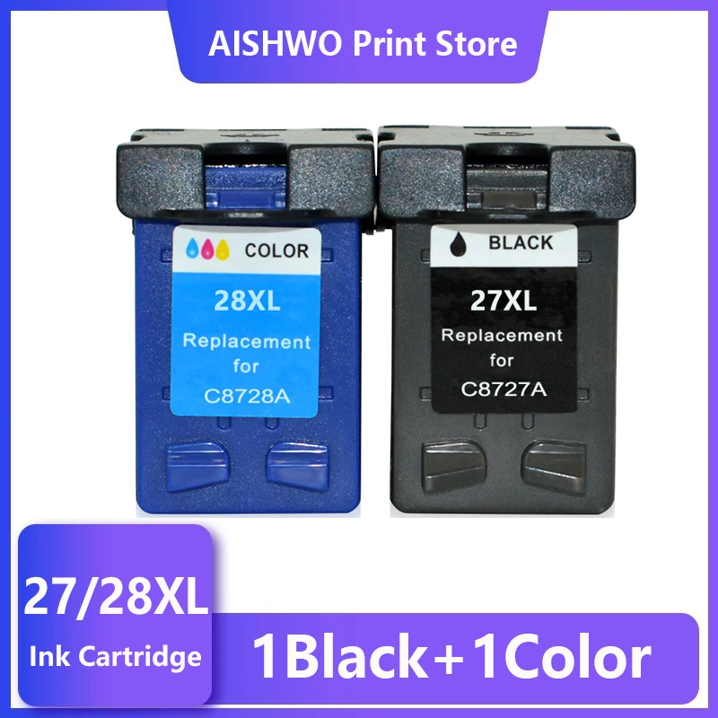 27XL 28XL Refilled Ink Cartridge Replacement For HP 27 28 XL for HP Deskjet 450 450CI 5550 3420 3520 3550 3650 Printer 15 pack compatible ink cartridge for hp 564xl black color deskjet 3520 3070a 3522 3526 3521 printer
