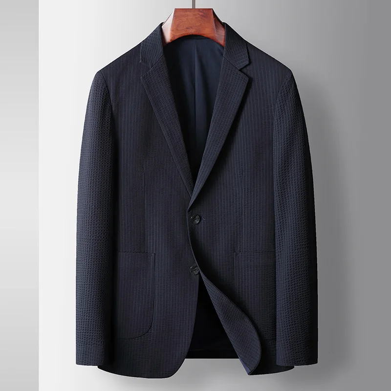 

K-Middle-aged and elderly men's spring/summer men's striped suit