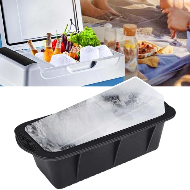 Lecivan Extra-Large Silicone Ice Block Molds with Lid for Ice Bath Tub,  Reusable Large Ice Blocks Trays for Cold Plunge Tub, Water Chiller for Ice