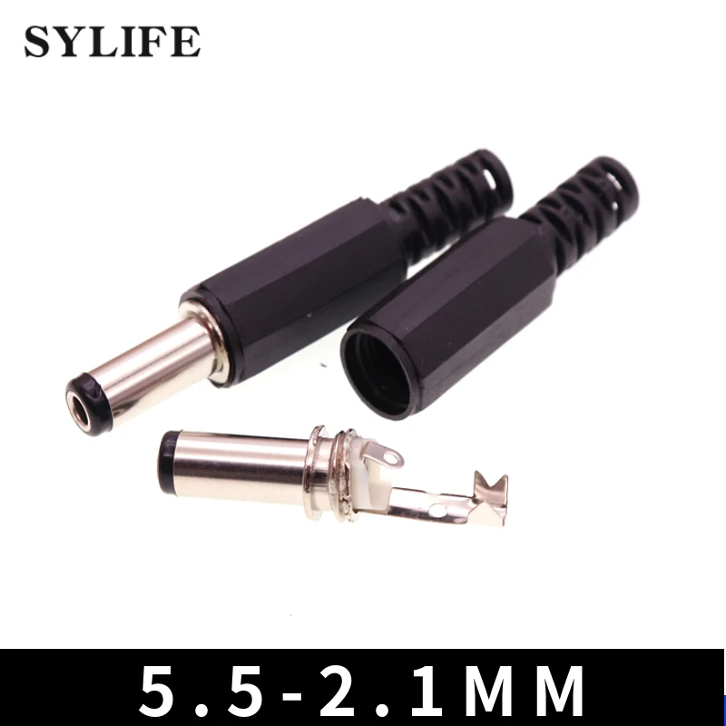 10 Cavi Adattatore Alimentazione CCTV – Jack DC 5,5x2,1mm Femmina A 4,0x1,7mm Maschio