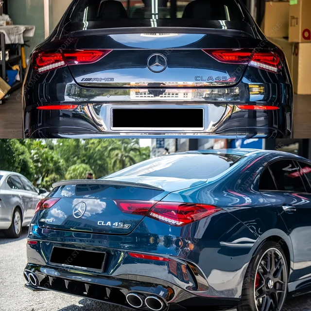 Alerón Trasero Para Mercedes CLA Clase W118 (2020) - ABS Negro Brillante, Adhesivo, Mejora Estabilidad Y Estilo