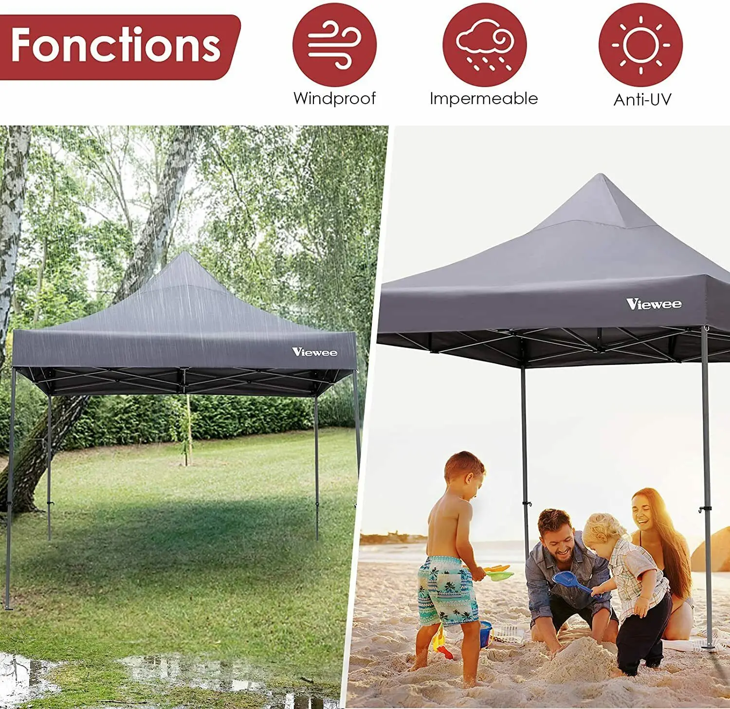10x10' Commercial Pop Up Canopy Party 