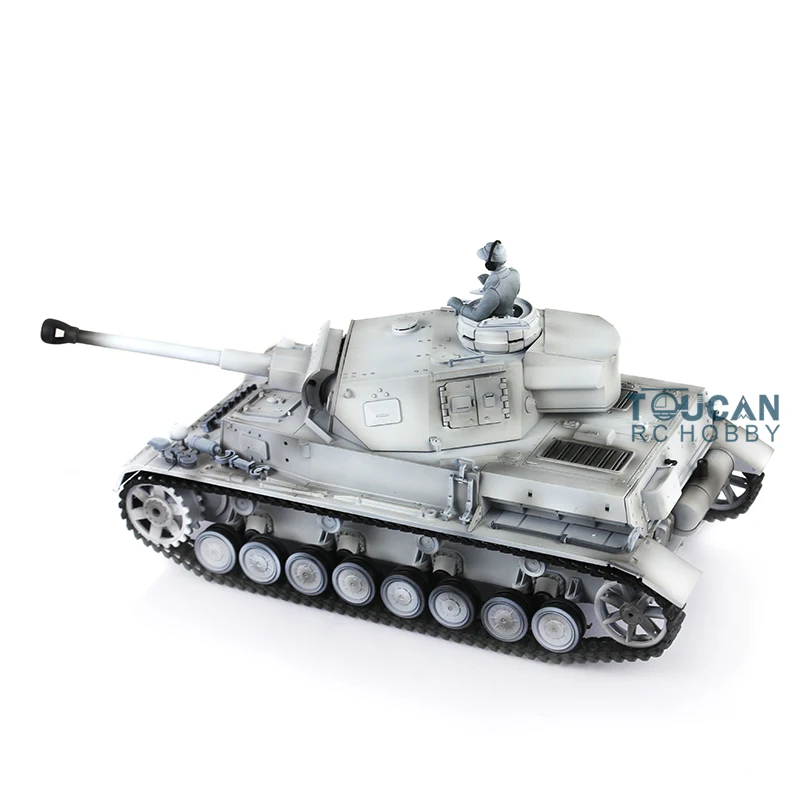 HENG LONG 1/16 Snow 7.0 Customized Panzer IV F2 FPV RTR Tank RC Remote 3859 Metal Wheels Remote Control Car TH17410-SMT4 4