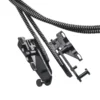 4 قطعة AP 363380   معدن متين لسيارة فورد F-150 2015-2020 كابلات زجاجية فتحة سقف + مجموعة مسار لـ F-250 F-350 F-450 2017-2019