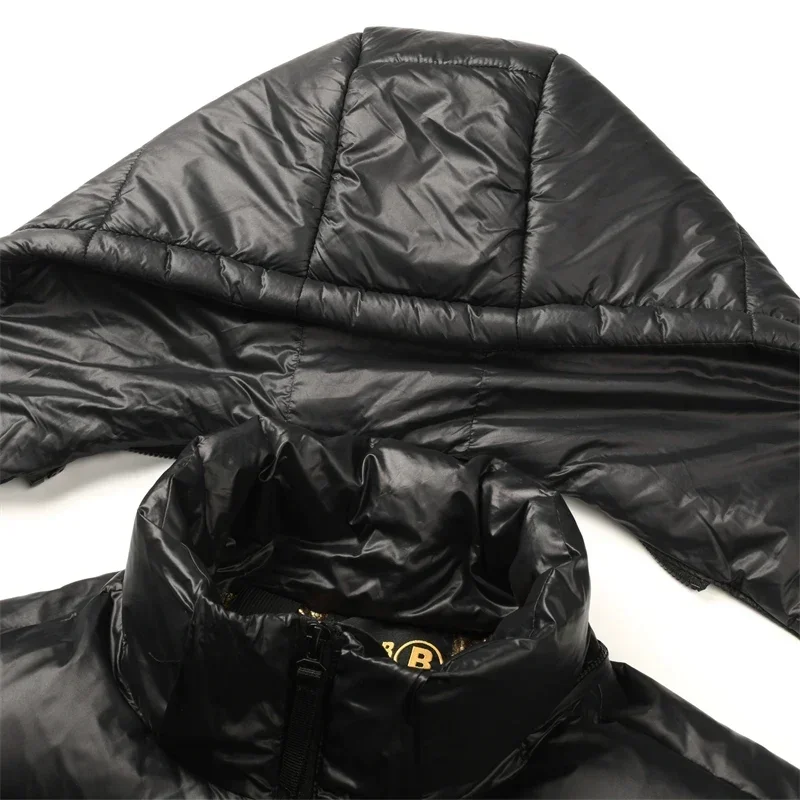 New Hooded Black Gold High-end Puffer Jacket Winter Fashion Jackets Coats Men Clothing Doudoune Homme Ropa Hombre Chaquetas