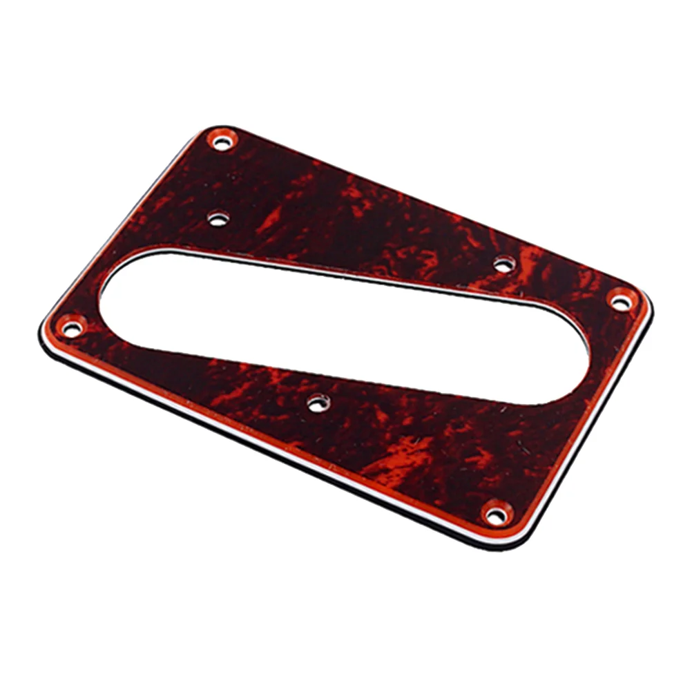 

Single Layer Guitar Pickup Cover Flat Base Humbucker Frame Mounting Ring for Bridge (Dark Red)