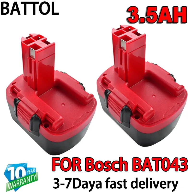 

12v For Bosch BAT043 3.5mAH Battery Compatible Drill PSR 12 GSR 12 VE-2,GSB 12 VE-2,PSB 12 VE-2, BAT043 BAT045 BTA120