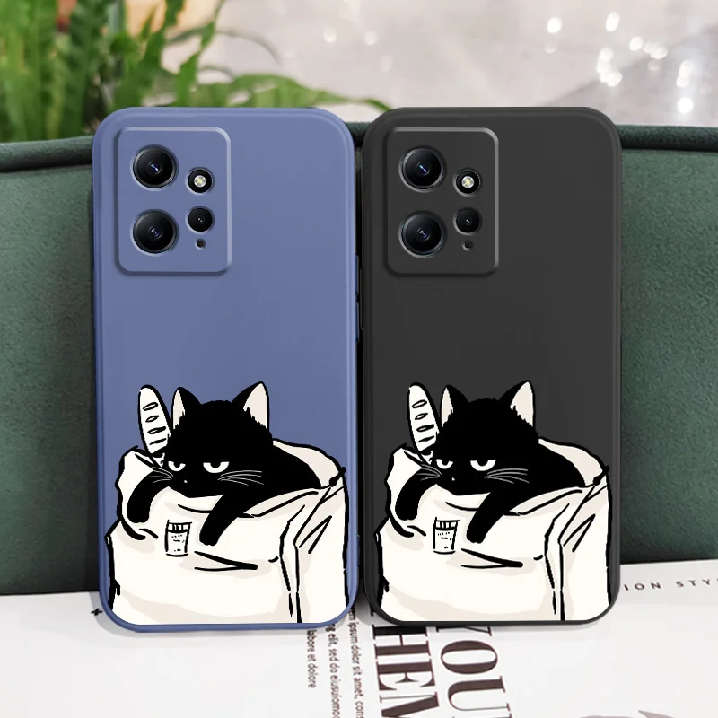 Bread Cat Liquid Silicone Phone Case - Soft and Durable Cover