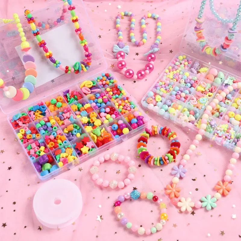 500pcs Letter Acrylic Beads Jewelry Making Kits Round Flat Alphabet Spacer  Beads for Kids Girl Bracelet Necklace Diy Kits Sets - AliExpress