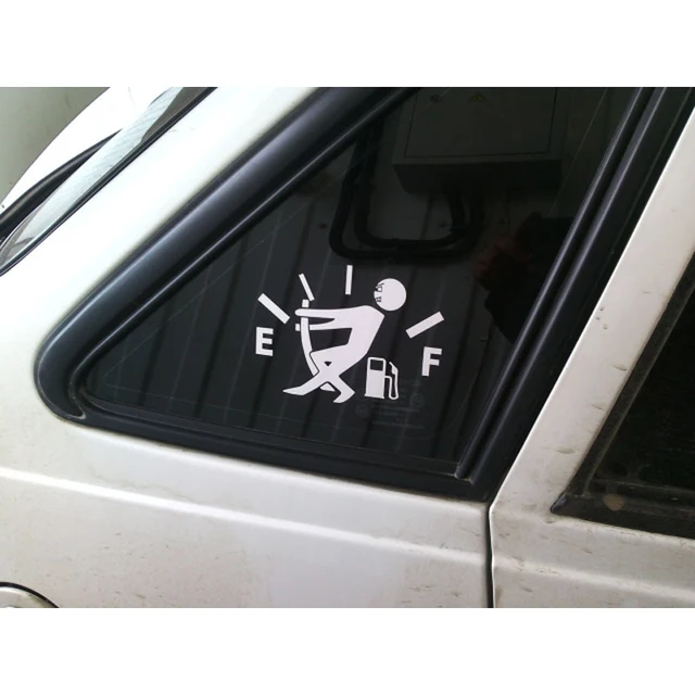 1 Pcs Funny Car Sticker Pull Fuel Tank Pointer To Full Car Vinyl Reflective Sticker Decal Car Auto Exterior Decor Accessories 6