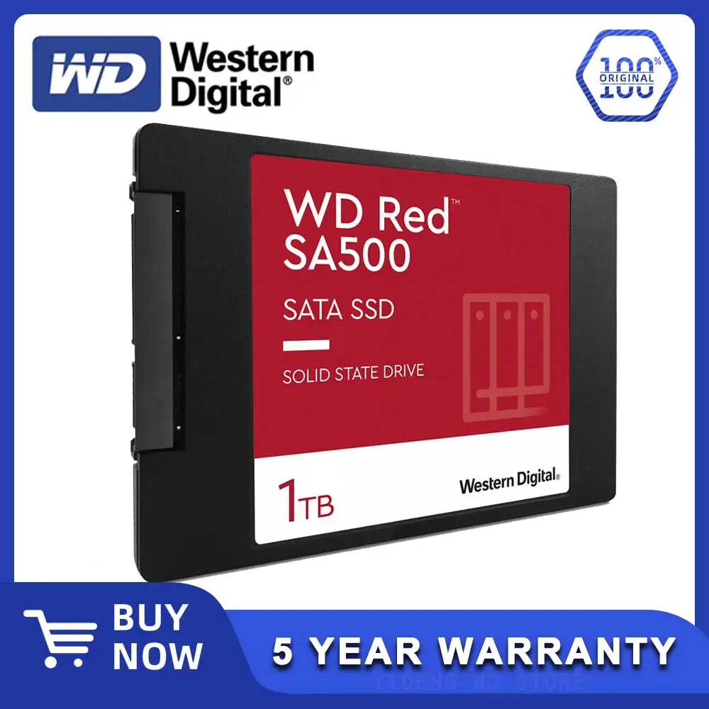 Western Digital WD SA500 Red NAS Internal Solid State Drive SSD SATA