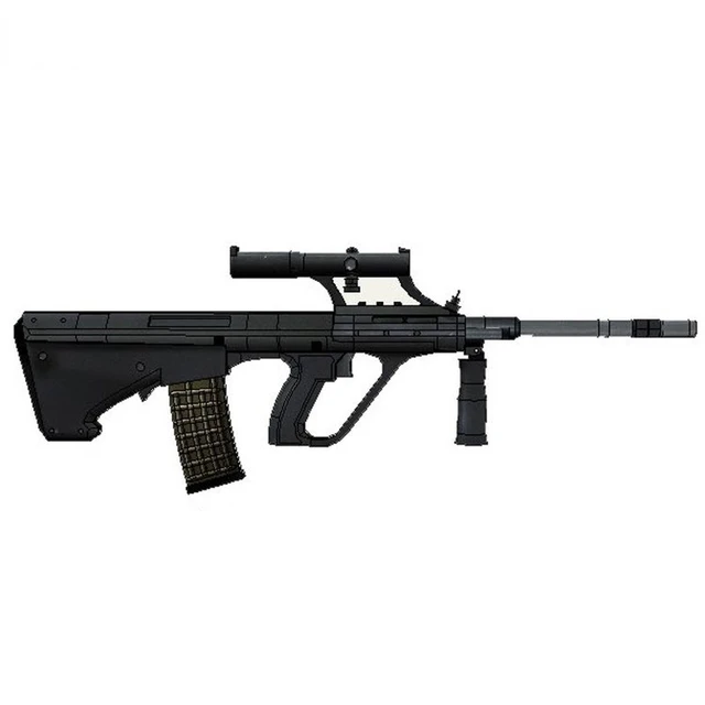 78cm Jedi Survival Steyr Aug Rifle 3D Paper Model Weapons Firearms Hand Drawing Toys 1