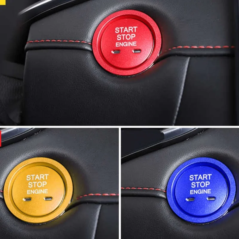 MG 6 5 ZS HS 17-21 차량용 엔진 스타트 버튼 교체 장식 스티커 커버 스톱 스위치 스티커 액세서리 데코