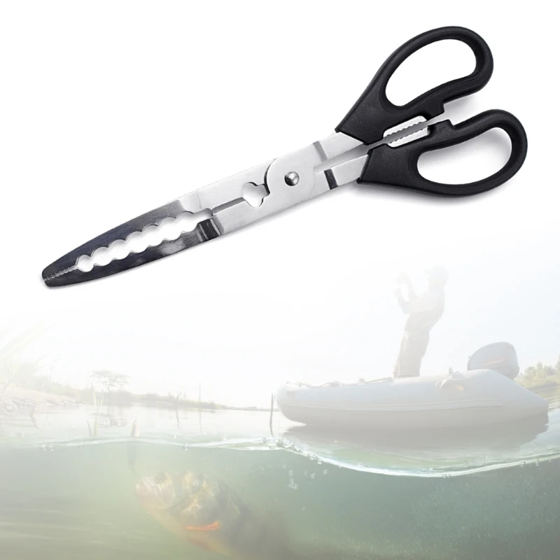 Professional Fishing Pliers Hook Remover Multifunctional Line Cutter Scissors