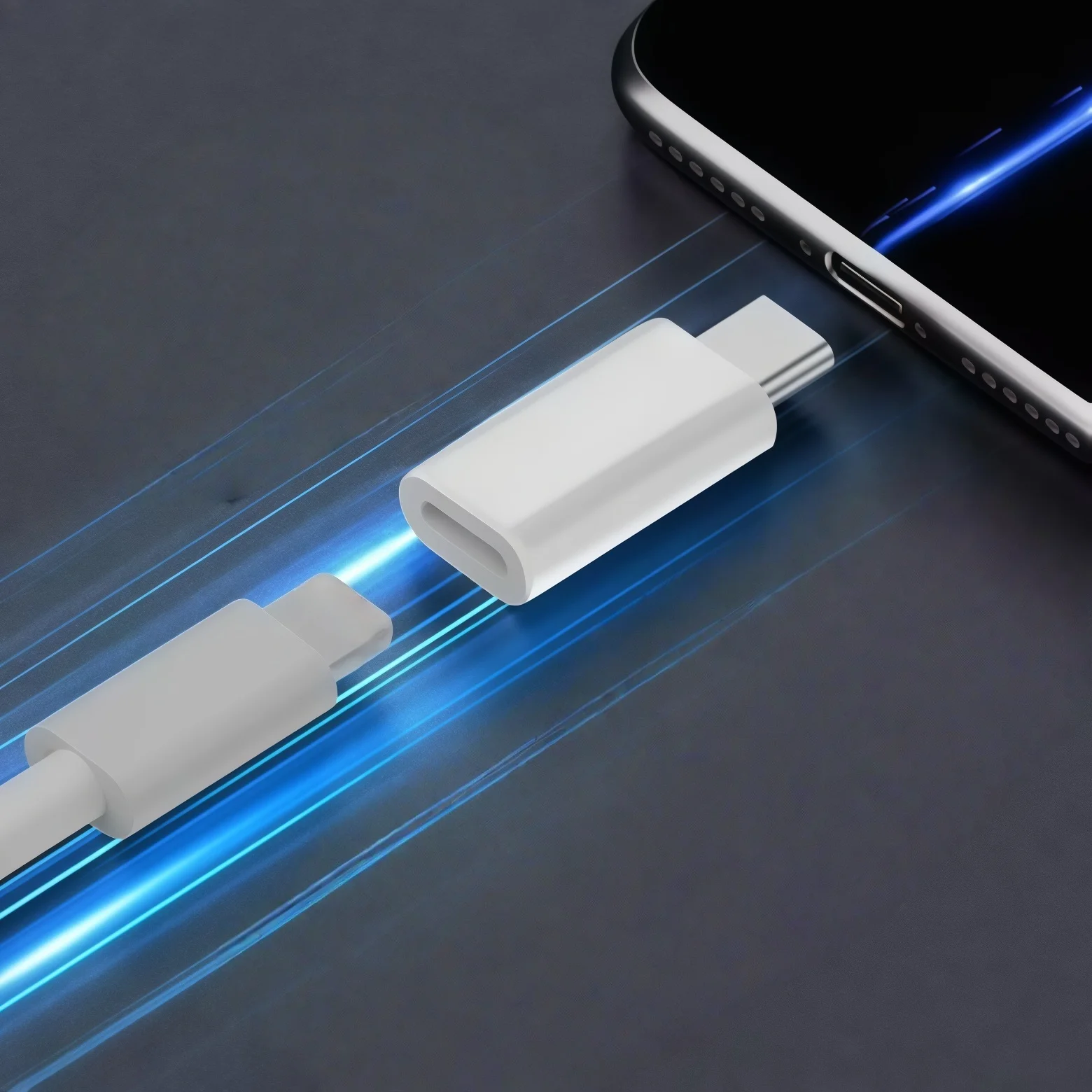 IOS-USB C 고속 충전 어댑터 라이트닝-타입 C 어댑터 USB C 데이터 전송 컨버터