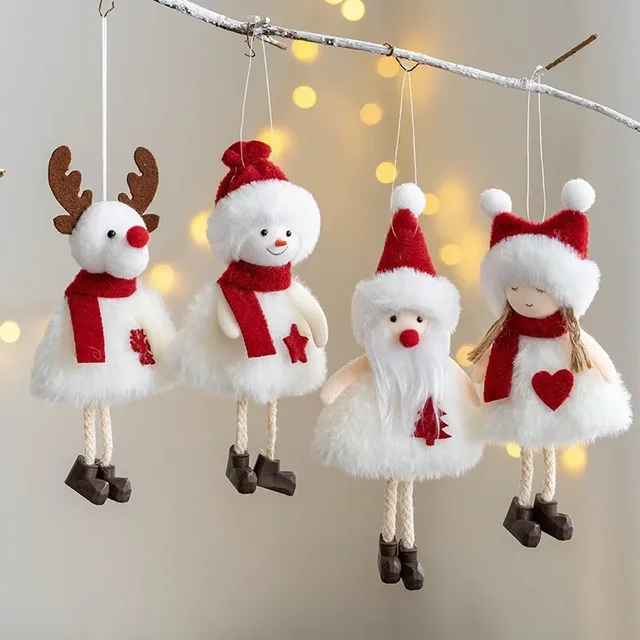 Christmas Pendant Cute Small Angel Doll Ornaments Merry Christmas Household Decor Garland Christmas Tree Decor Xmas New Year 3