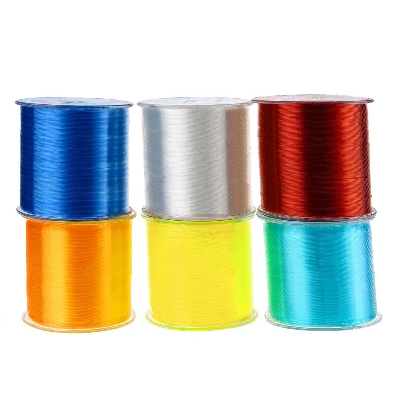 High Quality Multiple Color 500m Super Strong Fishing Line Japan Monofilament Nylon Fishing Line 2-35LB Fish Thread Bulk Spool 5