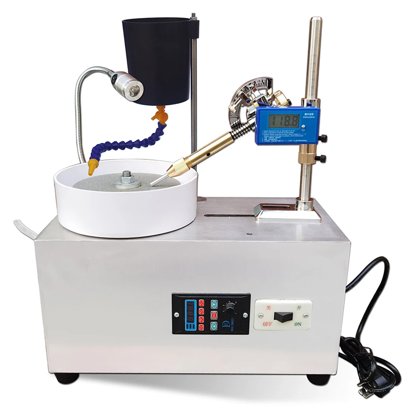 2800RPM Jewelry Processing Gemstone Grinding Polishing Angle Machine Flat Grinding Polishing Faceting Seal Machine