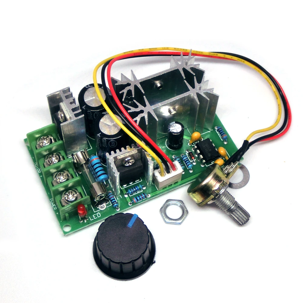 DC Motor Speed Controller Electric Motor Speed Controller Motor Speed Controller DC10-60V DC motor speed regulator 12V 24V 36V 48V High power drive module PWM Motor speed controller 20A current regulator